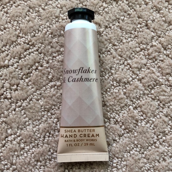 Bath & Body Works Other - Bath and body works snowflakes and cashmere hand lotion 1 oz